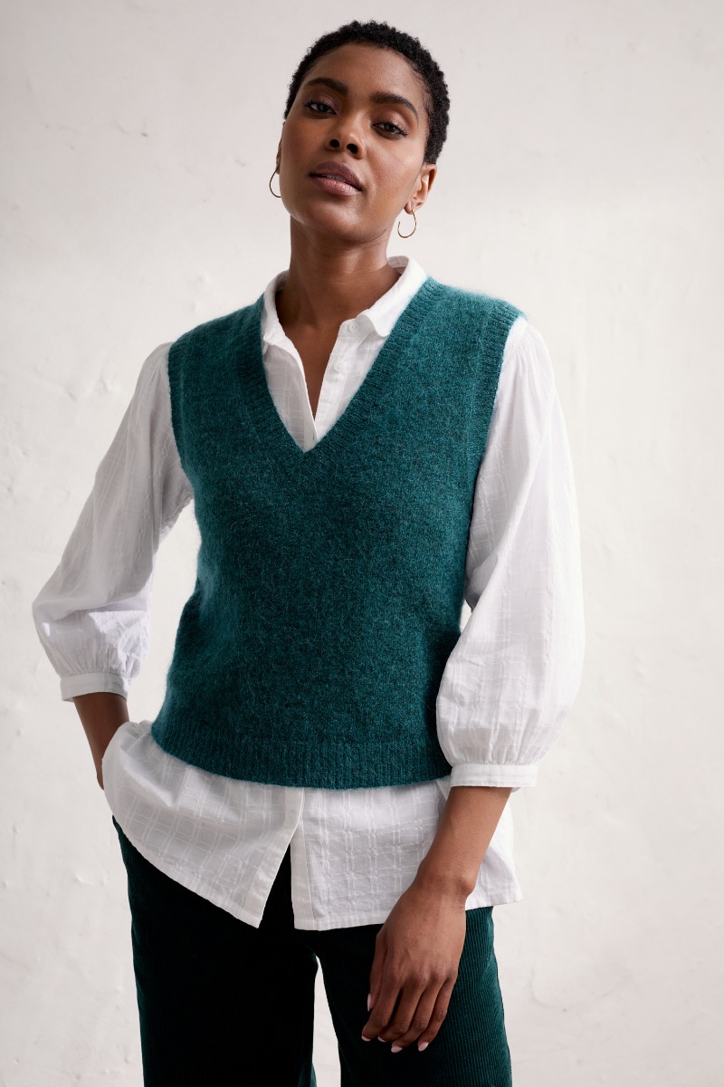 Pull Sans Manches Liberty Fashions Taille 18 – Occasion Très Bon état, Coupe Regular